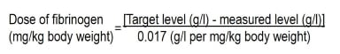 Haemocomplatten Dosing Calculation